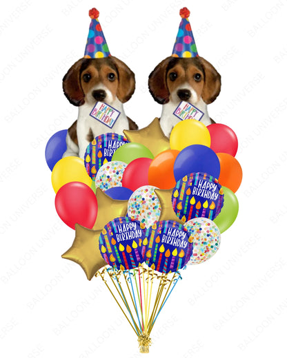 Birthday Cheers, Dog Lover! - Puppy Balloon Party Bundle