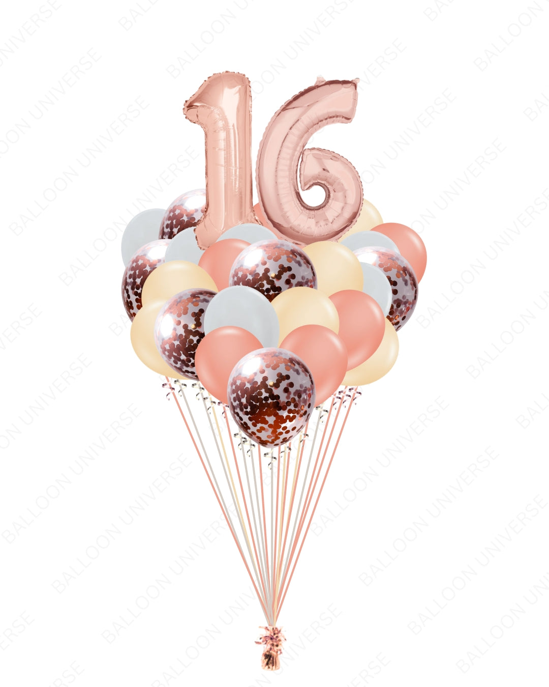 Rose Gold Radiance Foil Balloon Bundle