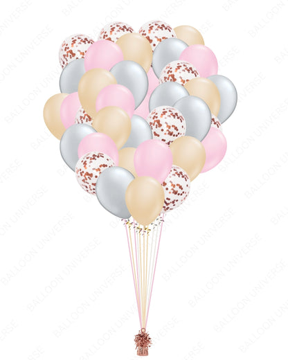 A Romantic Glow of Balloons and Confetti