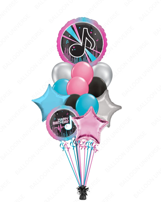 TikTok Vibes Birthday Balloon Bouquet