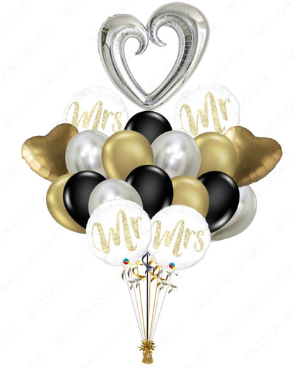 Mr. and Mrs. Balloon Bouquet
