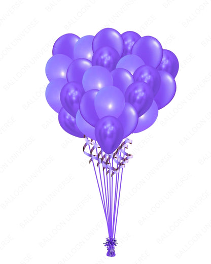 Bunch of Purple Balloons