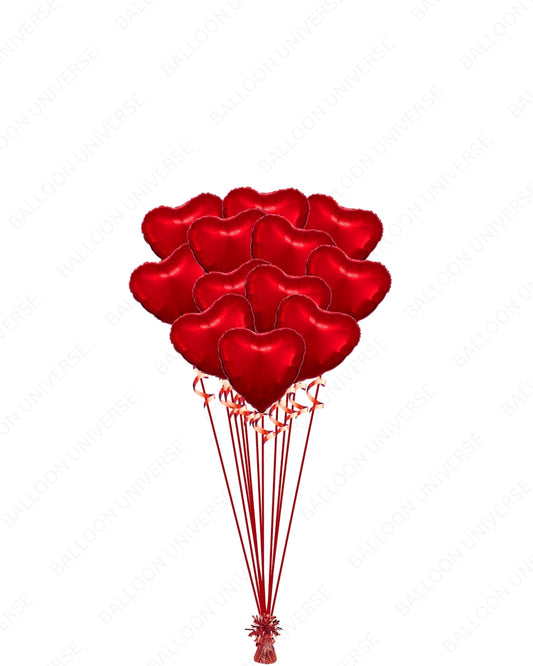 Valentine’s Red Heart Balloons - Pack of 12/24/36