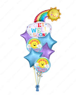 Get Well Soon Rainbow Balloon Bouquet (7pcs)