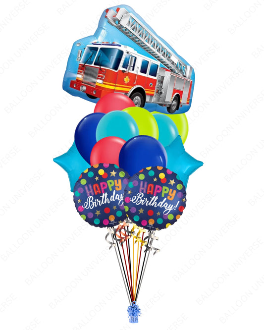 Here Comes the Fire Truck! - Party Balloon Bundle