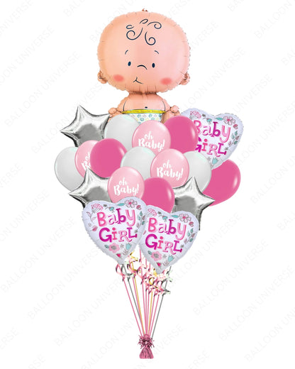 Baby Girl Balloon Bouquet