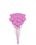 Pink Heart Mylars (12-36pcs)