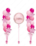 Celebrate in Style - Pink Birthday Balloon Bouquets