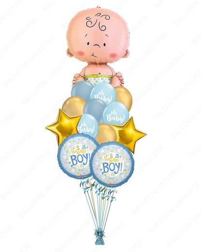 Baby Boy Balloon Bouquet
