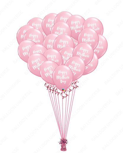 Happy Mother's Day Balloons - 12 , 24 & 36pcs