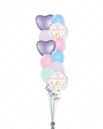 Congratulations with Pastel Balloons