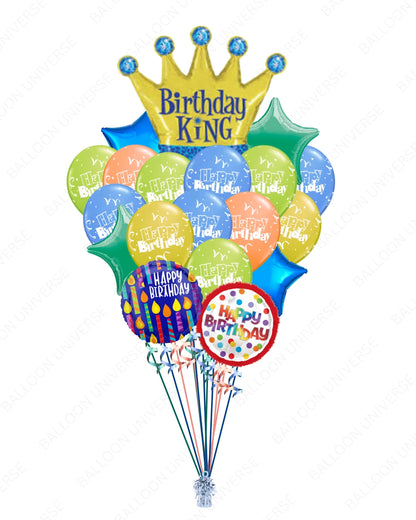 Celebrate Like a King - Birthday Balloon Set