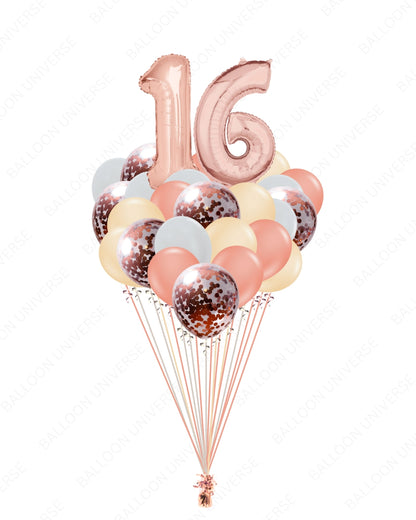 Rose Gold Balloon Bundle