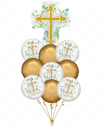 Cross Balloon Bouquet | Baptism