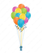 Colour Burst Balloon Bouquet – Bright 5-Color Mix