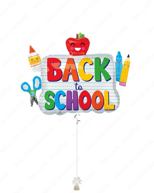 36" ''BACK to SCHOOL'' Foil Balloon