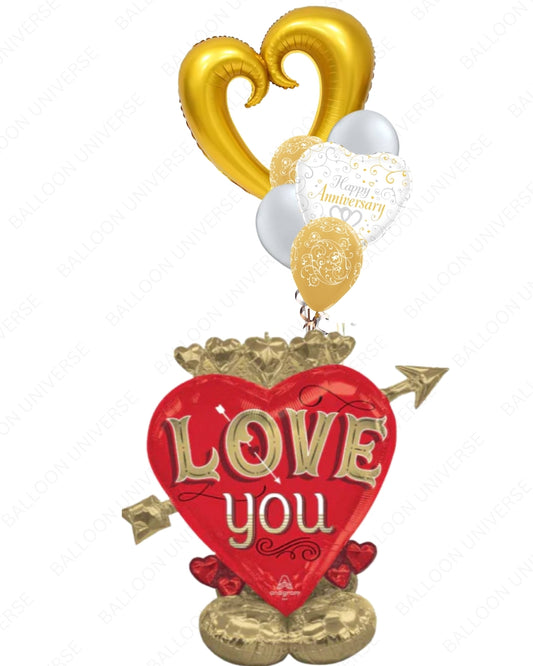 Large "Love You"  Happy Anniversary Airwalker