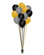 A Classy Dozen in Gold, Black & Silver