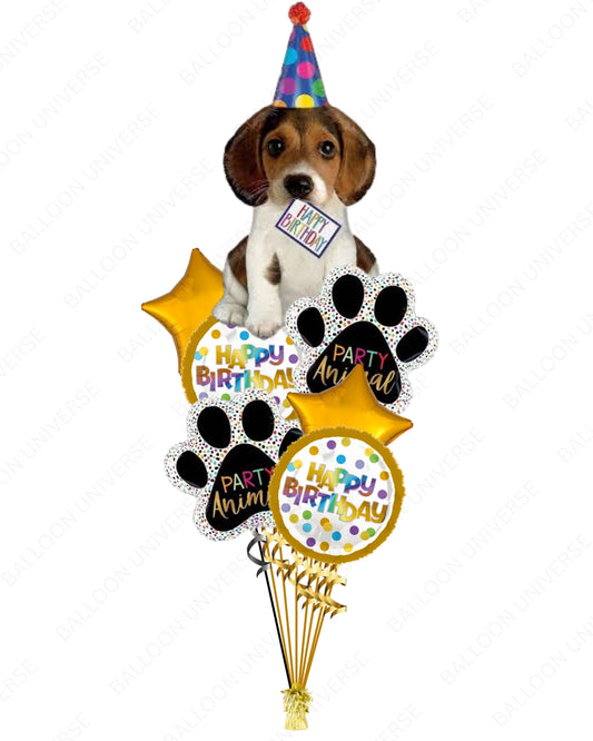 Cute Dog-Themed Birthday Balloons