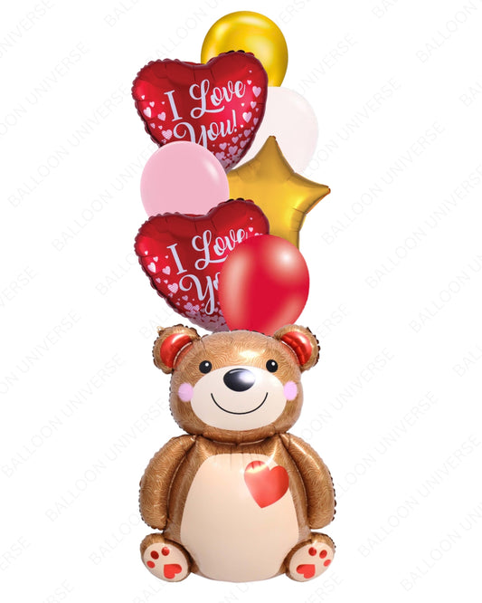 I Love You -  Bear Balloon Bouquet