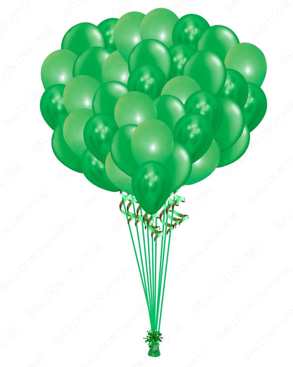 Green Balloons Bunch