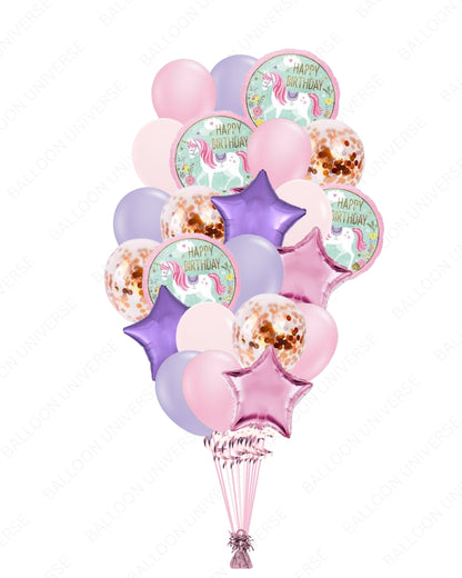 Unicorn Balloon Bouquet for Birthdays