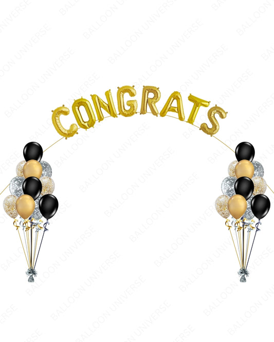 Elegant Balloon Bouquets with Custom Letter Arch