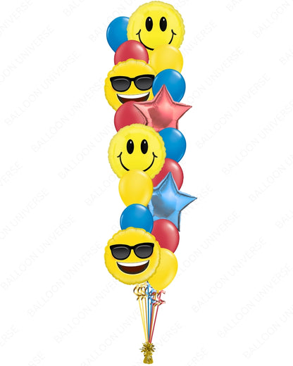 Smiley Face Balloon Bouquet
