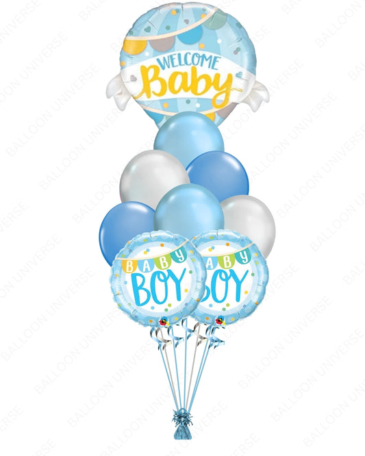 Baby Boy Hot Air Balloon Bouquet