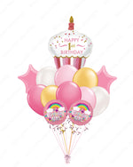 Birthday Cupcake Balloons for 1-Year-Old Girl