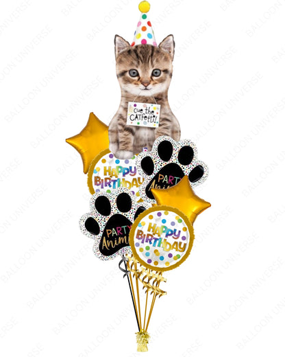 Kitty Birthday Balloons Bouquet