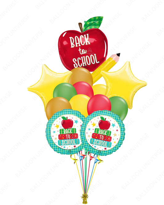 Back to School Apple Foil Balloon | School Party | Helium Inflation