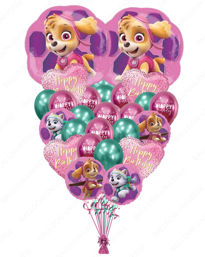 Paw Patrol Girls Party Supplies Balloon Decoration Bouquet