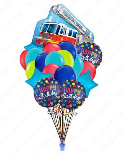Here Comes the Fire Truck! - Party Balloon Bundle