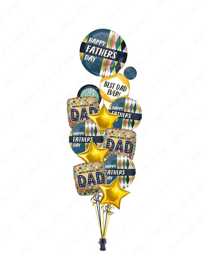 Happy Father’s Day Retro Balloon Bouquet