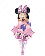 Minnie Mouse Mylar Balloon Bouquet for Birthday - 3 Variants