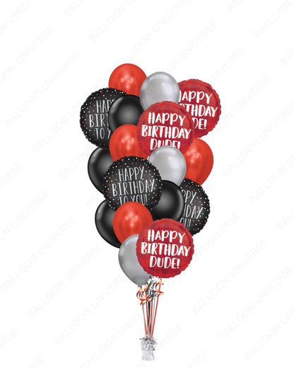 Happy Birthday Dude Balloon Bouquet