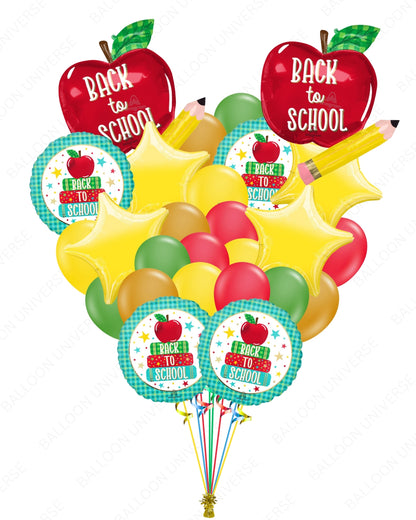 Back to School Apple Foil Balloon | School Party | Helium Inflation