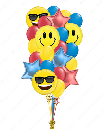 Smiley Face Balloon Bouquet