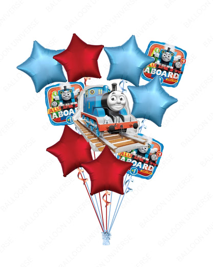 Thomas the Train Mylar Balloon Bouquet for Birthday Party