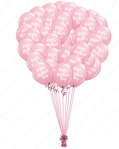 Happy Mother's Day Balloons - 12 , 24 & 36pcs
