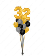 A Classy Dozen + 2 mylar Numbers [Custom Age]