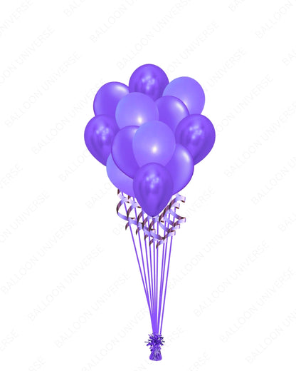 Bunch of Purple Balloons