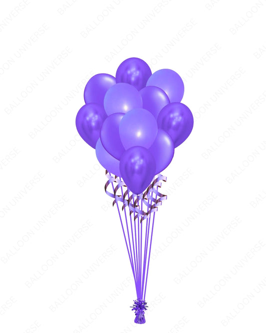 Bunch of Purple Balloons